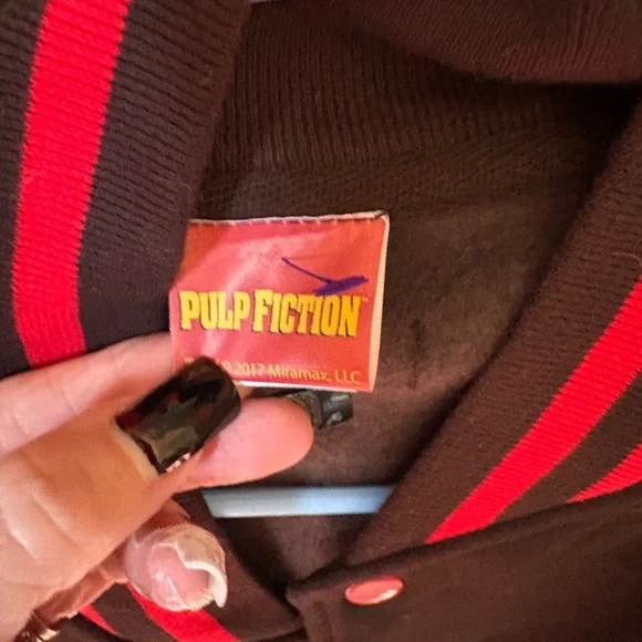 Men’s  Black and Red Varsity Jacket - Picture 2 of 5